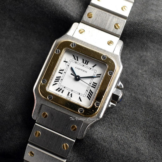 Cartier Two-Tone 18K Yellow Gold & Stainless Steel Santos Automatic 0902 (SOLD)