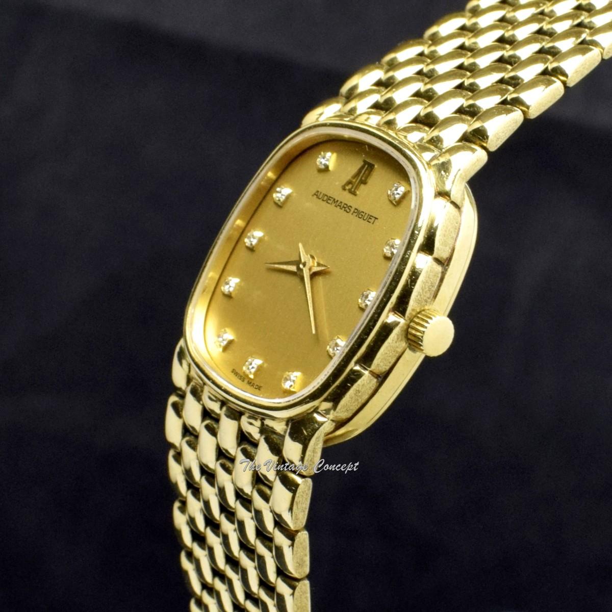 Audemars Piguet Lady Cobra 18K YG Gold Champagne Dial with Diamond Indexes Manual Wind D3304 (SOLD)