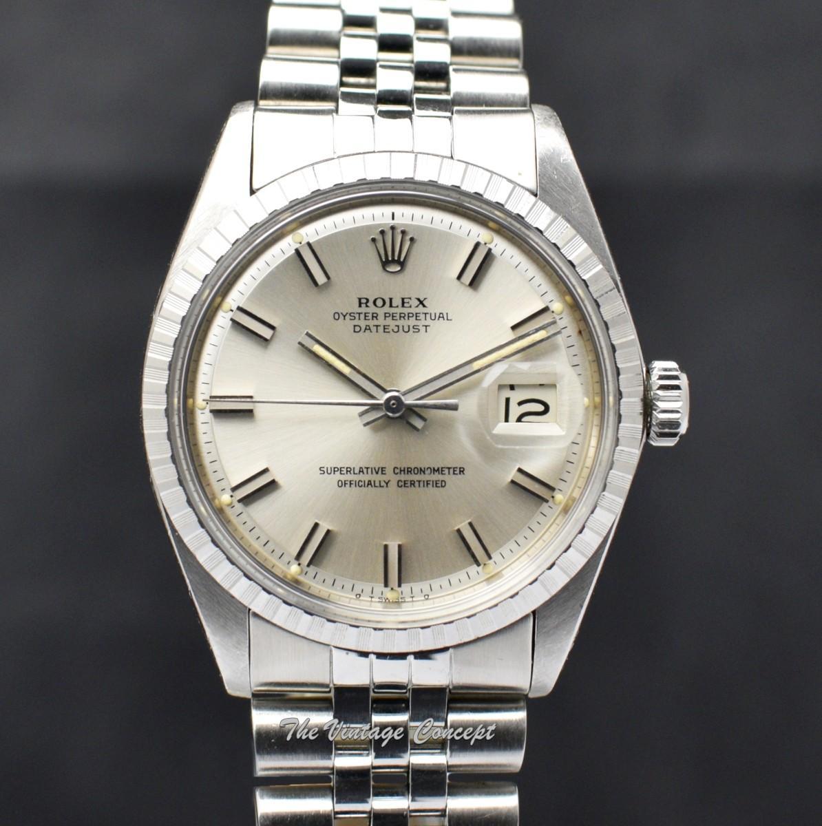 Rolex Oyster Perpetual Datejust Silver Wideboy Dial 1603  (SOLD)