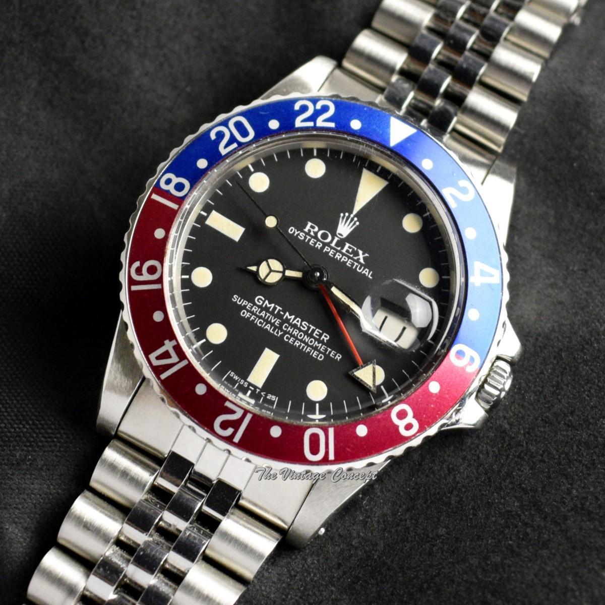 Rolex Steel GMT-Master Matte Dial 16750 w/ Service Record & Box (SOLD)