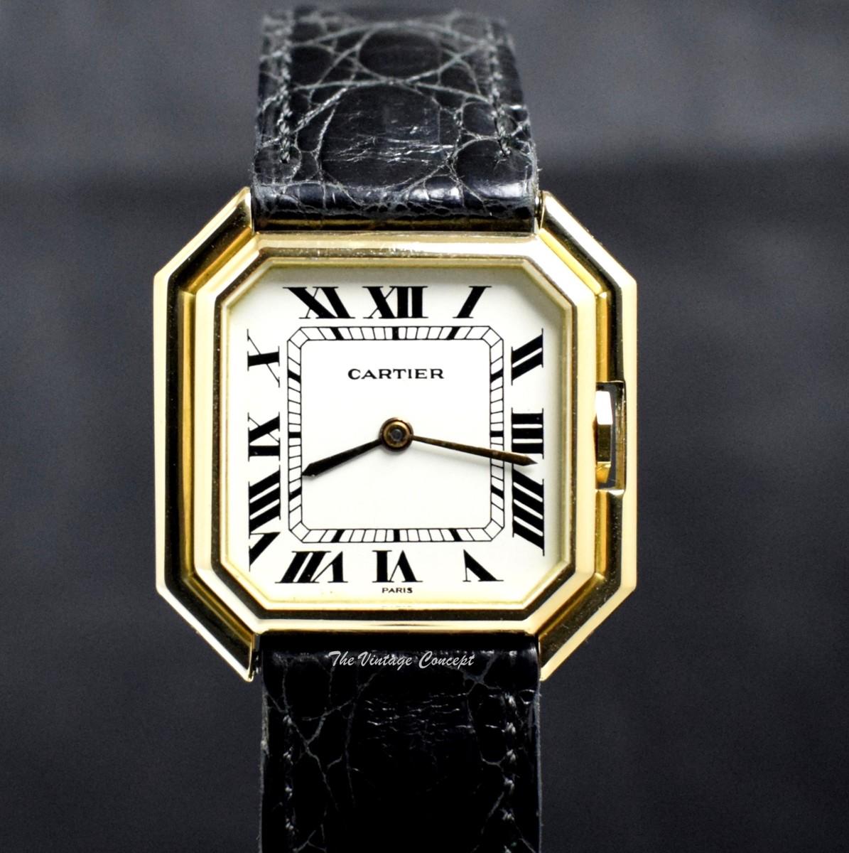 Cartier 18K Yellow Gold Jumbo Ceinture Paris Dial Automatic 17001 (SOLD)