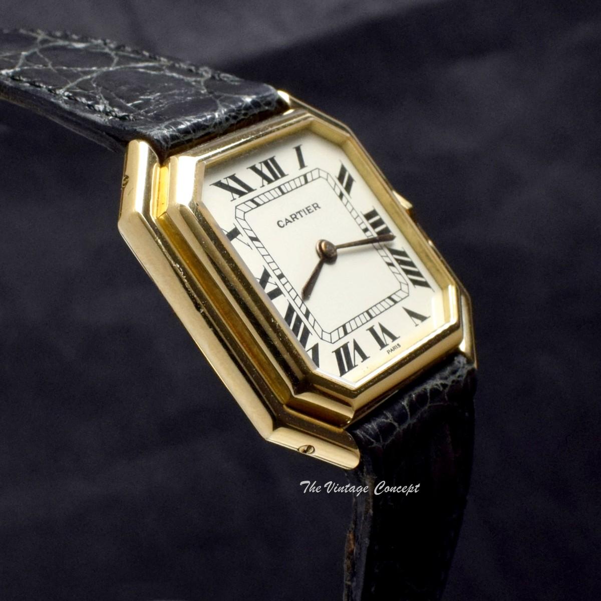 Cartier 18K Yellow Gold Jumbo Ceinture Paris Dial Automatic 17001 (SOLD)