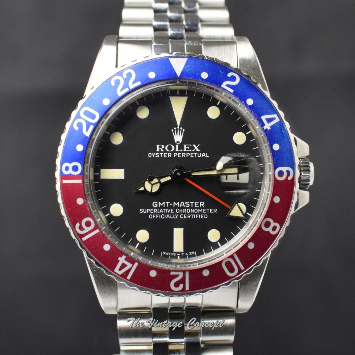 Rolex Steel GMT-Master Matte Dial 16750 w/ Service Record & Box (SOLD)