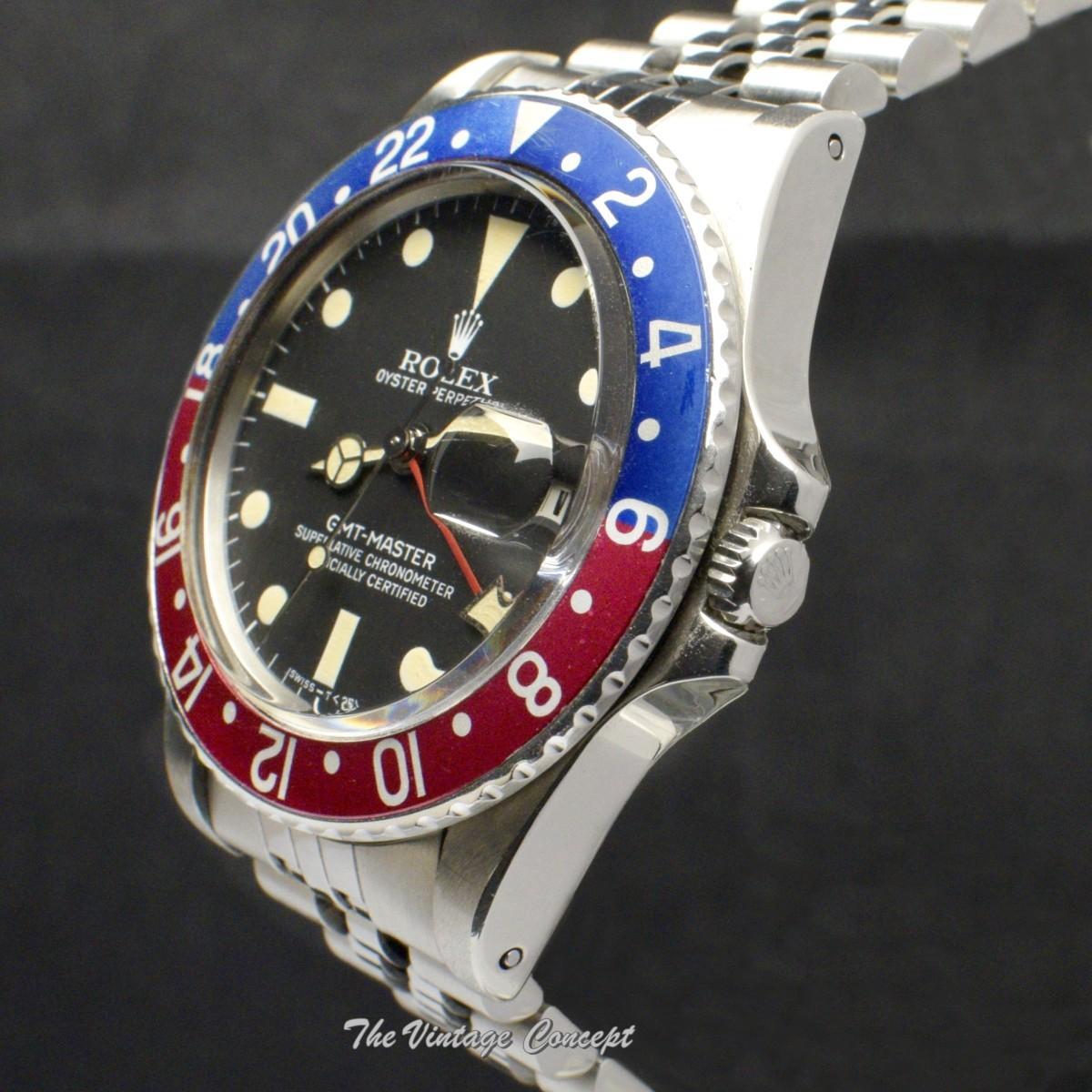 Rolex Steel GMT-Master Matte Dial 16750 w/ Service Record & Box (SOLD)