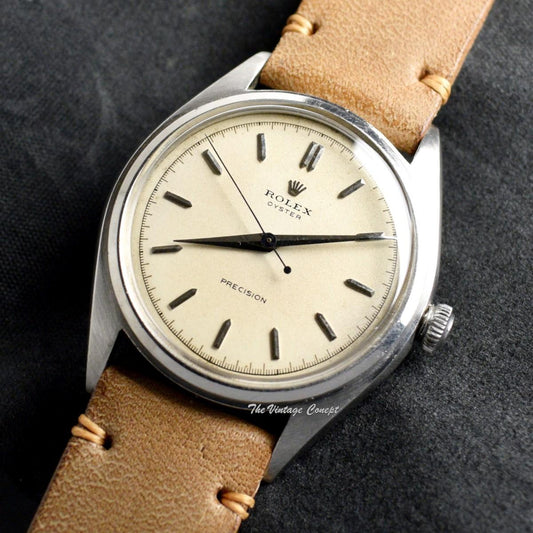Rolex Steel Oyster Precision Creamy White Dial Manual Wind 5024 (SOLD)