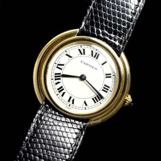 Cartier 18K Yellow Gold Jumbo Vendome Paris Dial Automatic 17003