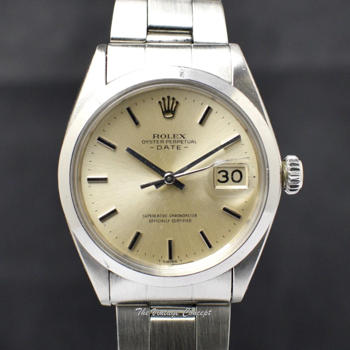 Rolex Oyster Perpetual Date Silver Dial 1500 w/ Double Papers  (SOLD)