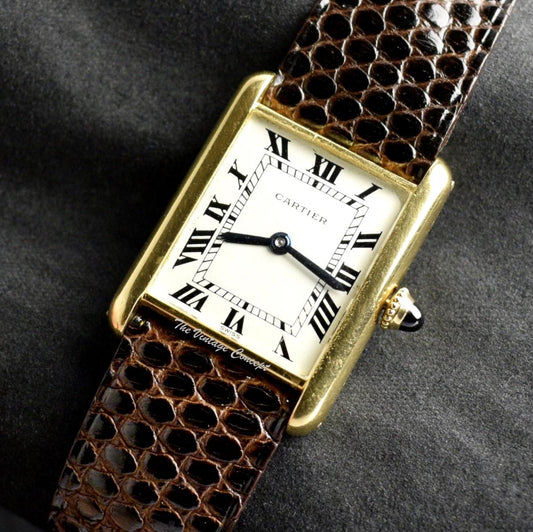 Vintage Cartier 18K Yellow Gold Tank Louis New York Swiss Dial (SOLD)