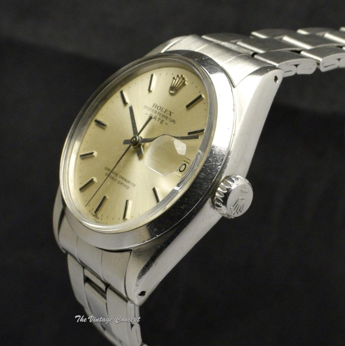 Rolex Oyster Perpetual Date Silver Dial 1500 w/ Double Papers  (SOLD)