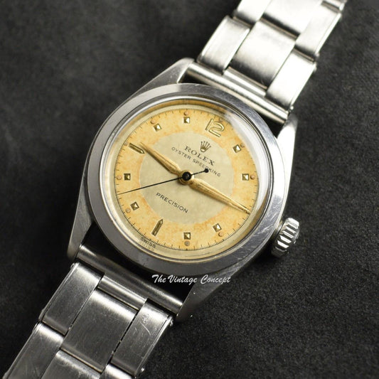 Rolex Steel Oyster Speedking Precision Two-Tone Dial 6220 (SOLD)