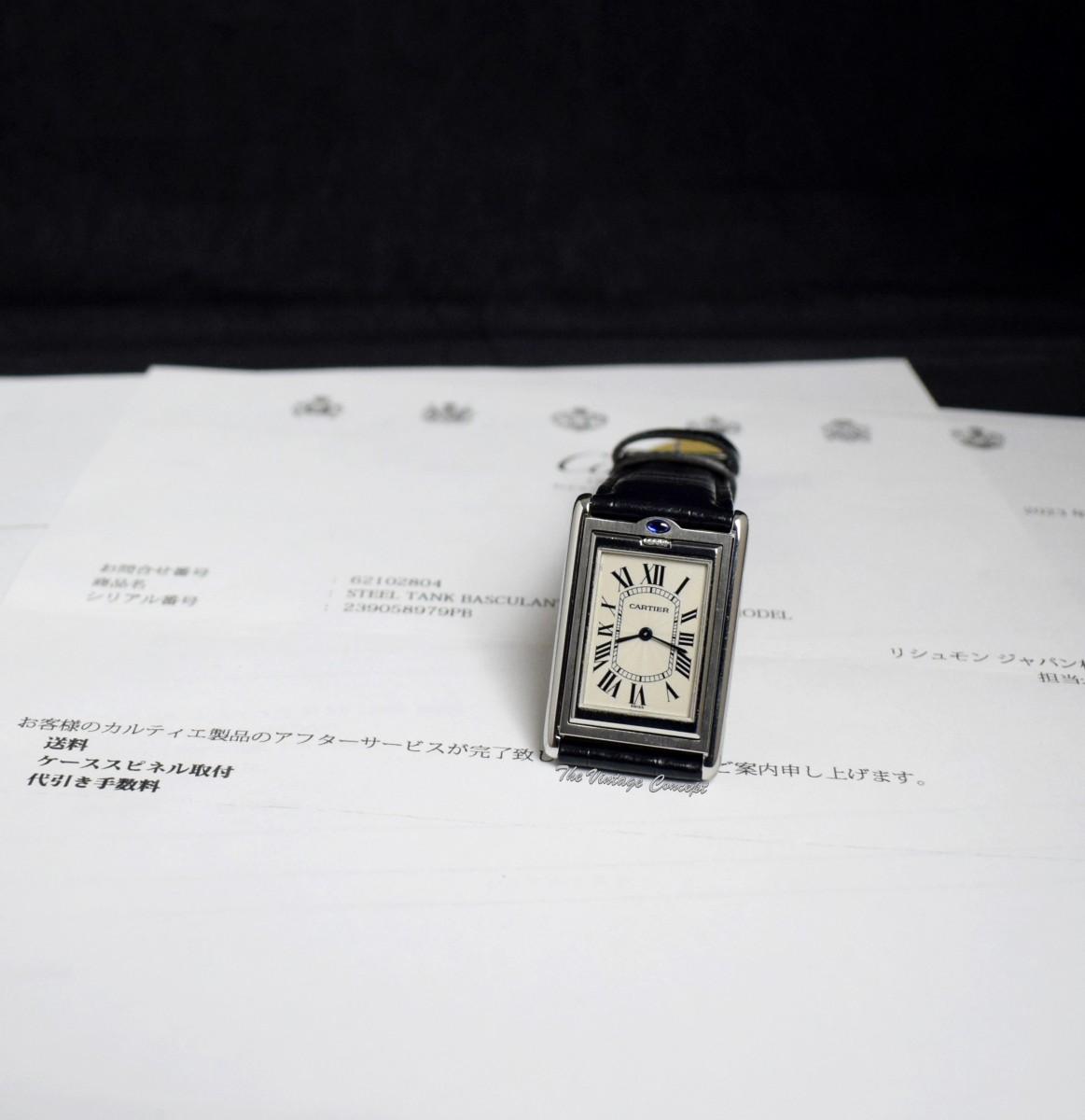 Cartier Tank Basculante 2390 Manual Wind w/ Cartier Paper  (SOLD)