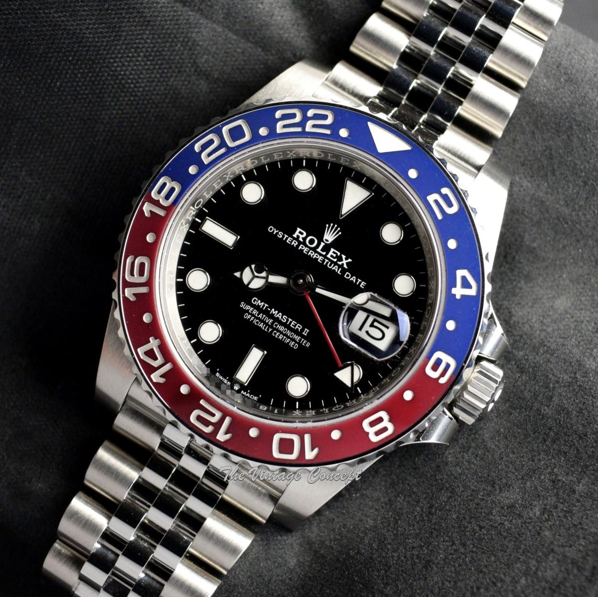 2018 Brand New Unworn NOS Rolex GMT-Master II Pepsi 126710BLRO w/ Jubilee Bracelet (Full Set) (SOLD)