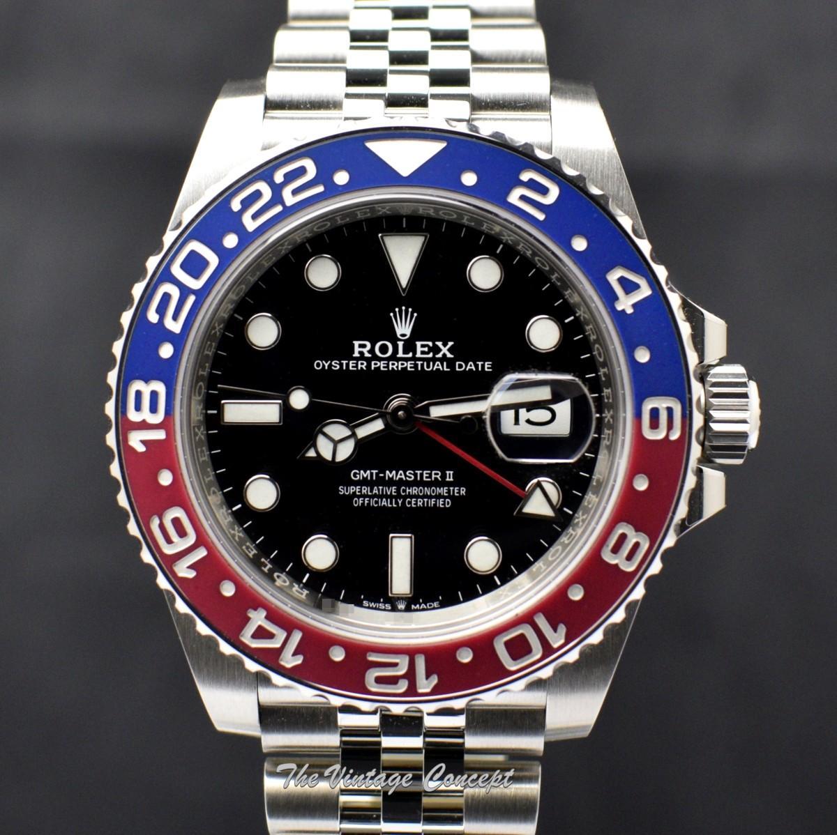 2018 Brand New Unworn NOS Rolex GMT-Master II Pepsi 126710BLRO w/ Jubilee Bracelet (Full Set) (SOLD)