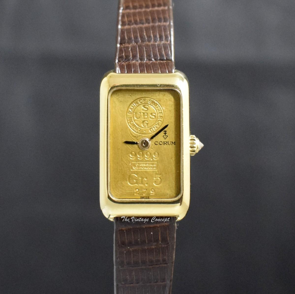 Corum Ignot 5 Gram “Bank of Switzerland” 18K Yellow Gold 14300