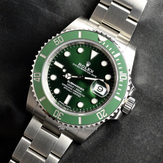 2020 Brand New Unworn NOS Rolex Submariner Date Green Ceramic HULK 116610LV (Full Set)  (SOLD)