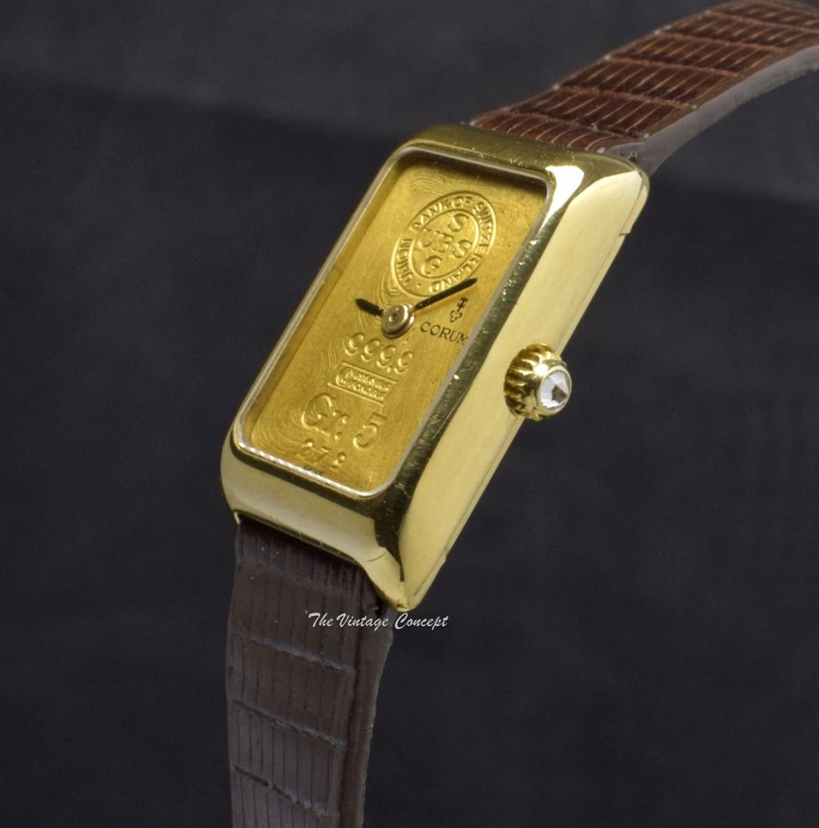 Corum Ignot 5 Gram “Bank of Switzerland” 18K Yellow Gold 14300