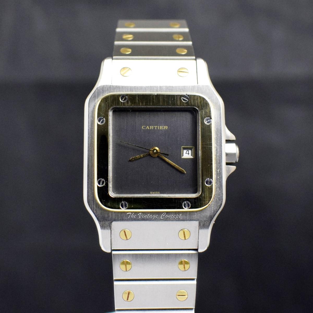 Cartier Two-Tone Stainless Steel & 18K Yellow Gold Santos Grey Ghost Dial Automatic 2961  (SOLD)