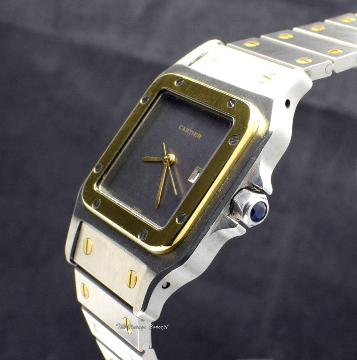 Cartier Two-Tone Stainless Steel & 18K Yellow Gold Santos Grey Ghost Dial Automatic 2961  (SOLD)