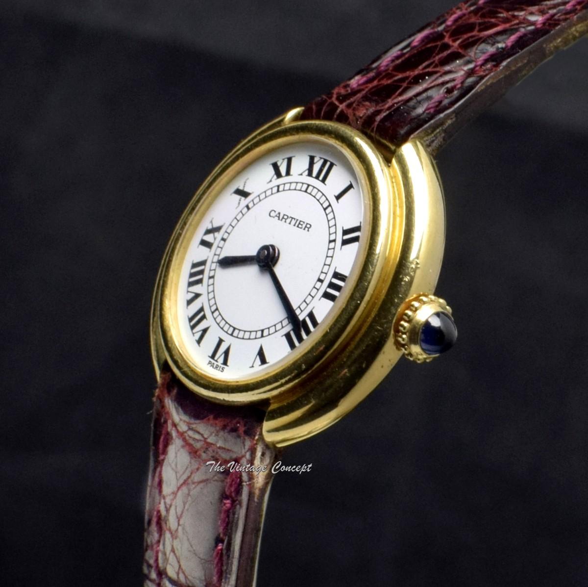 Cartier 18K Yellow Gold Vendome Paris Dial Manual Wind 67080  (SOLD)