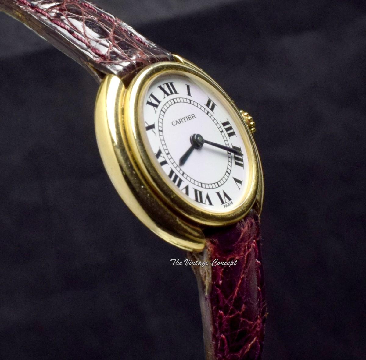 Cartier 18K Yellow Gold Vendome Paris Dial Manual Wind 67080  (SOLD)