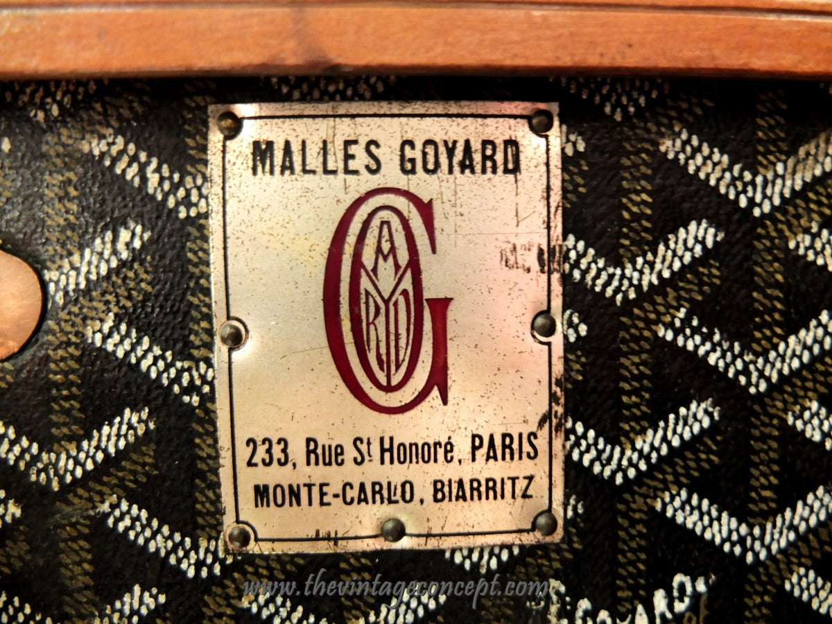 Goyard Vintage Wardrobe Initial "A.T.S"