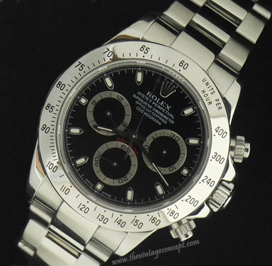 Rolex Daytona Stainless Steel Black Dial 116520 (SOLD)