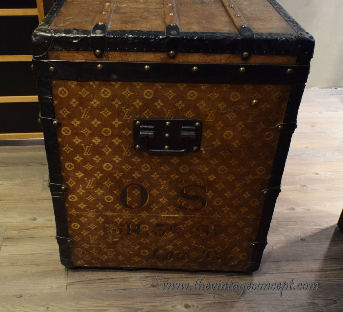 Vintage Louis Vuitton Malle Courier Initials "O.S"