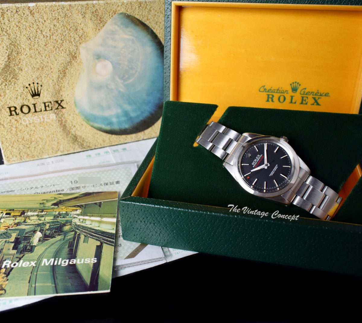 Rolex Milgauss Black Dial 1019 w/ Service Record & Box (SOLD)