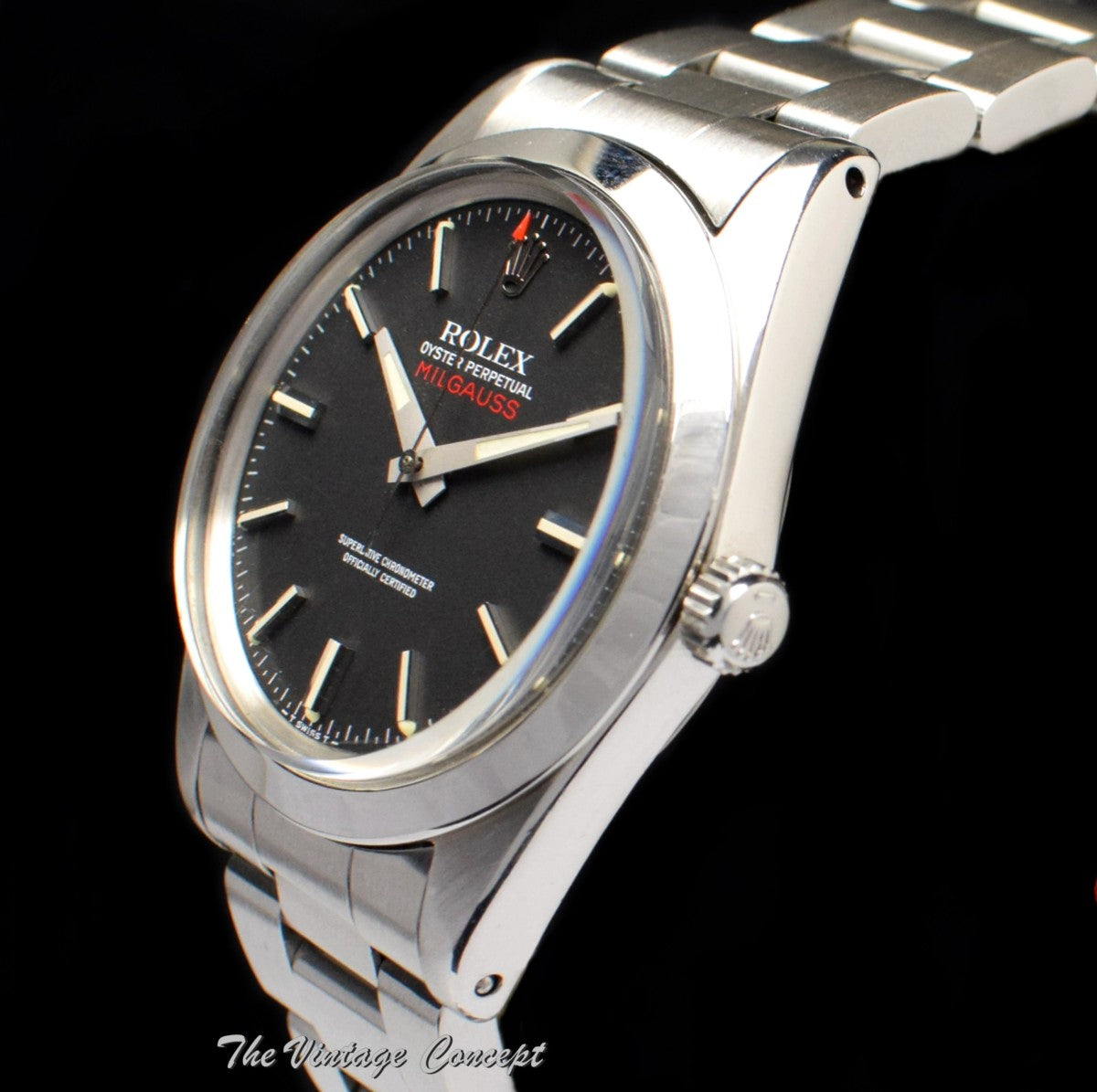 Rolex Milgauss Black Dial 1019 w/ Service Record & Box (SOLD)