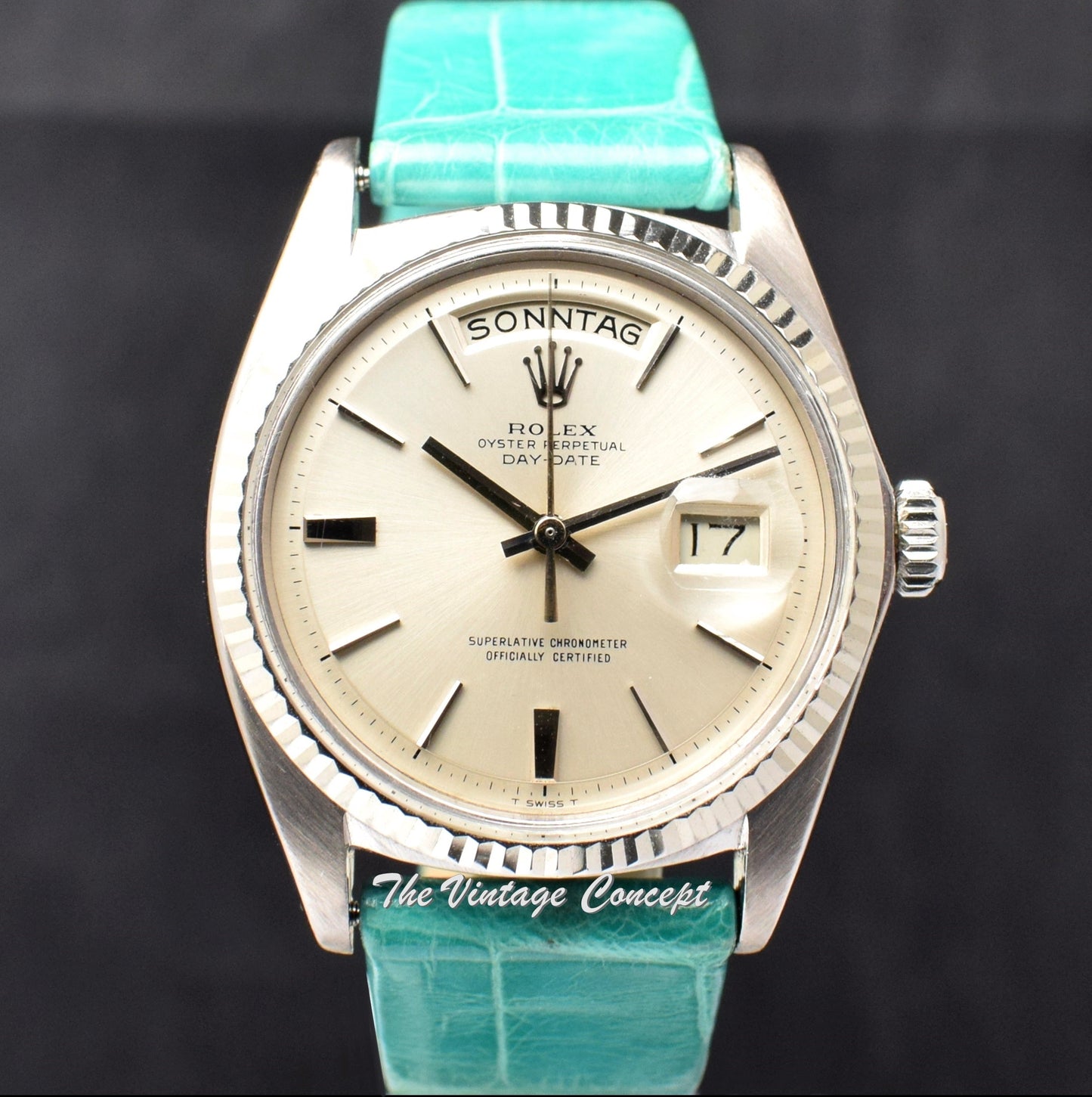 Rolex Day-Date 18K WG Silver Dial 1803 (SOLD)