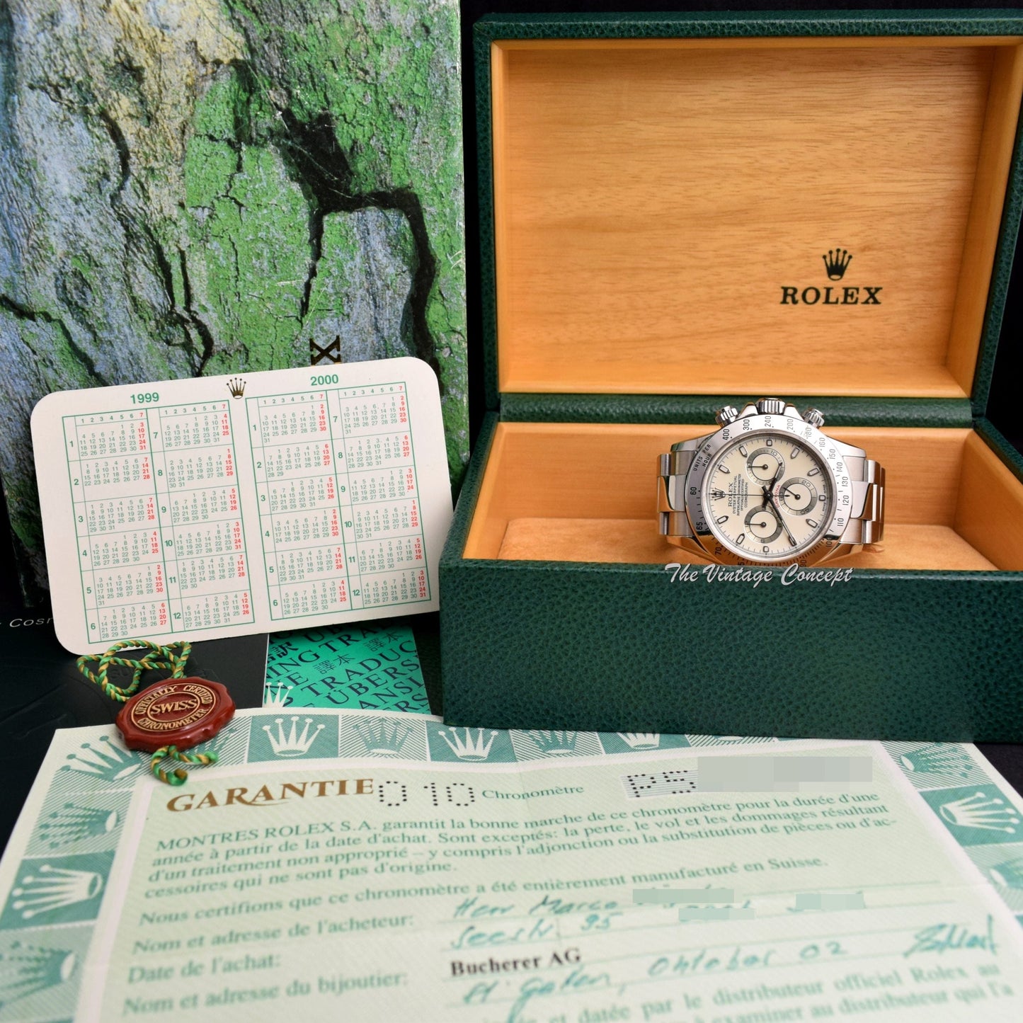 Rolex Daytona Ivory Cream Dial 116520 (Box Set)  (SOLD)