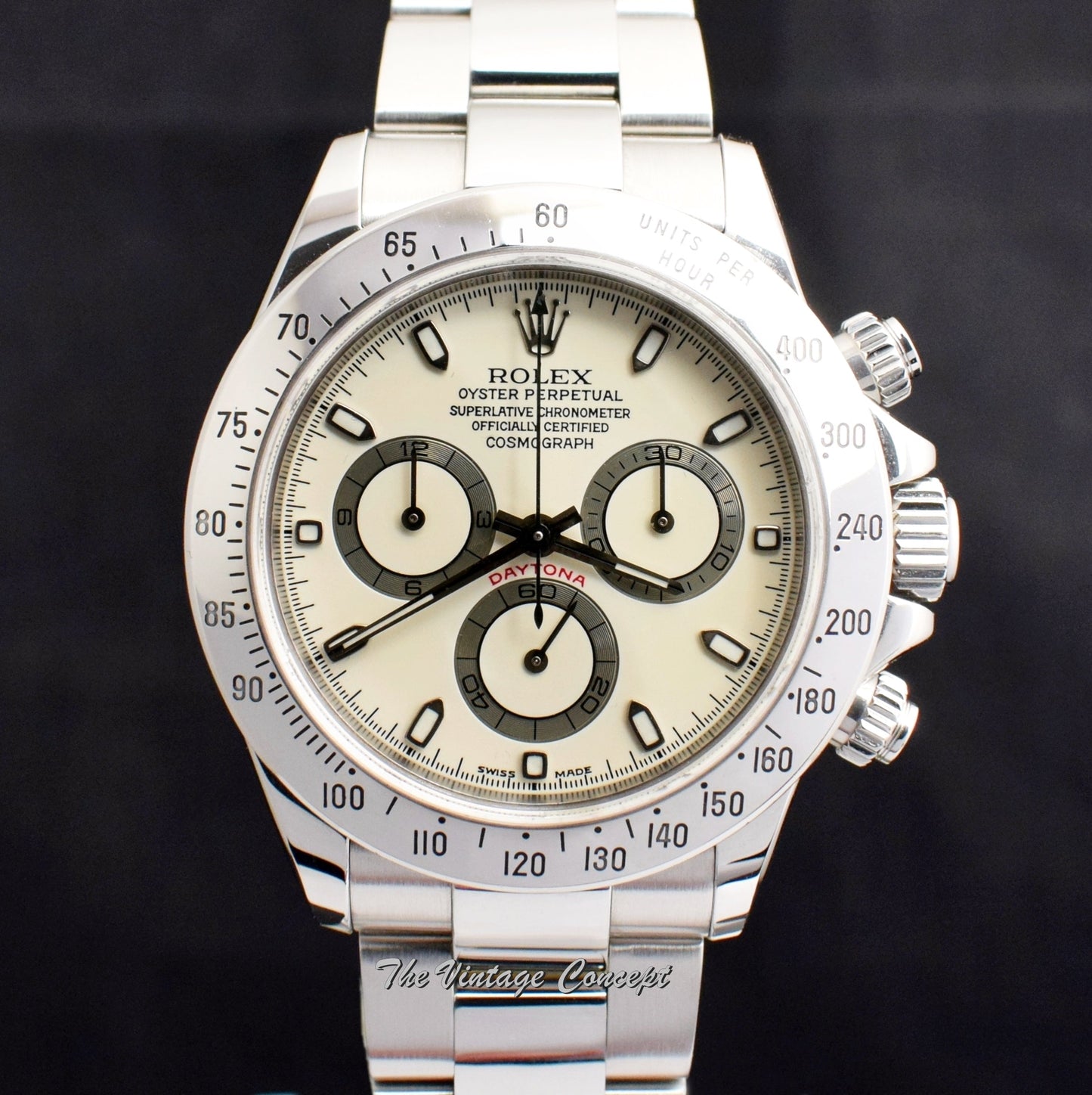 Rolex Daytona Ivory Cream Dial 116520 (Box Set)  (SOLD)