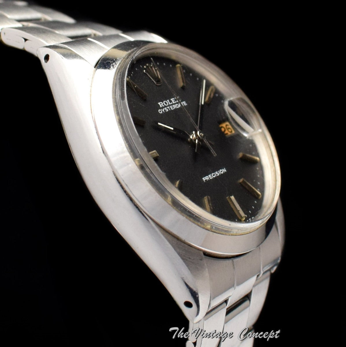 Rolex Oysterdate Matte Black Dial 6694 (SOLD)