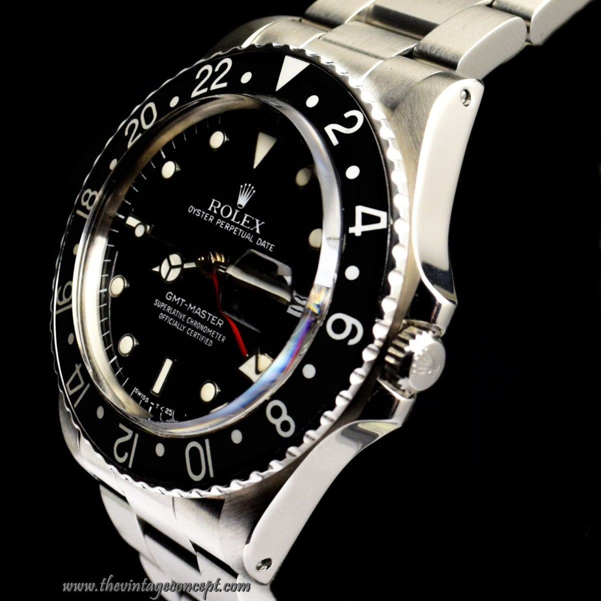 Rolex GMT-Master Glossy Dial Black Insert 16750 (SOLD)