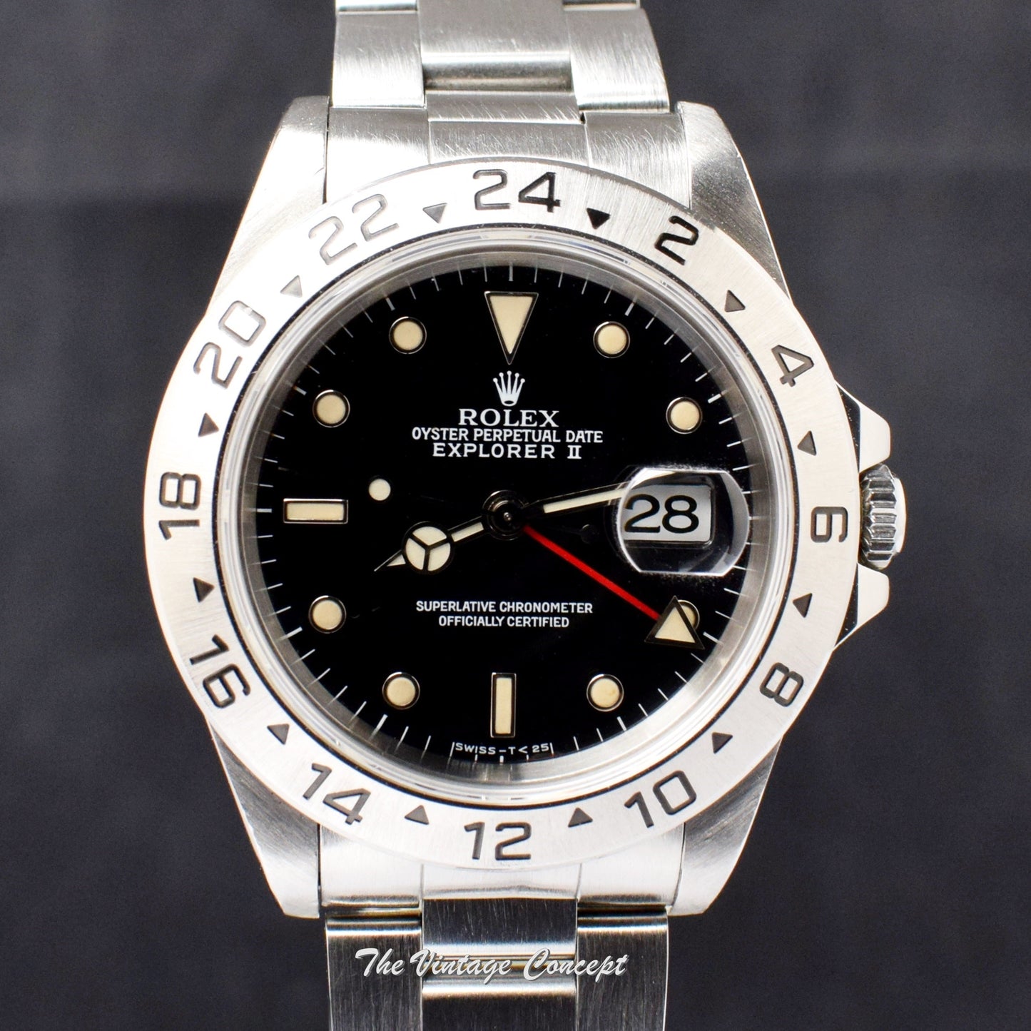 Rolex Explorer II Black Dial 16570 w/ Original Paper