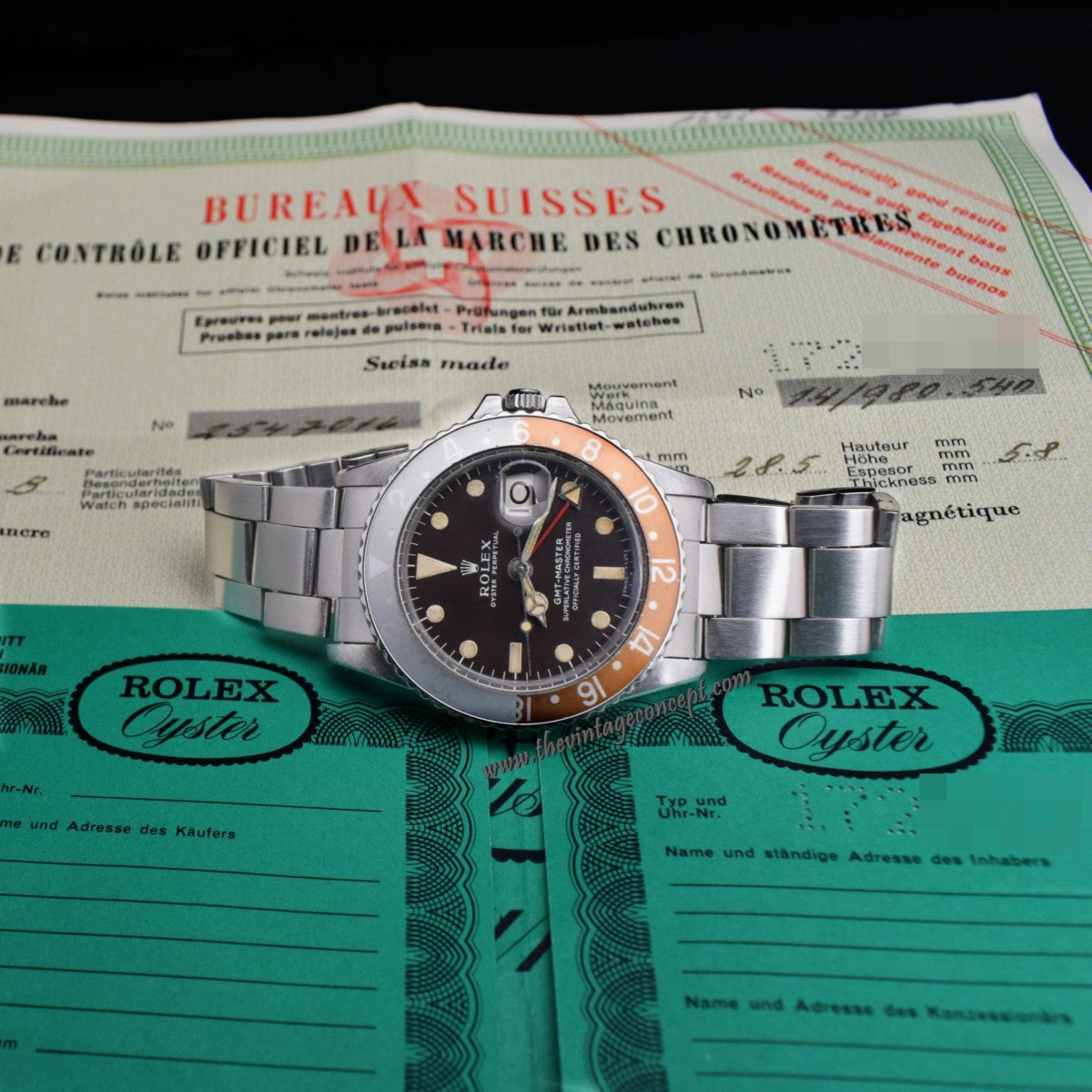 Rolex GMT-Master Tropical Matte Dial 1675 w/ Double Papers (SOLD)