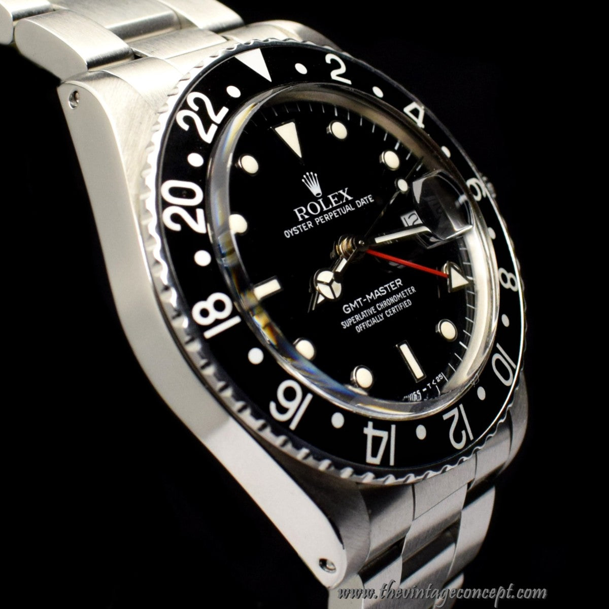 Rolex GMT-Master Glossy Dial Black Insert 16750 (SOLD)