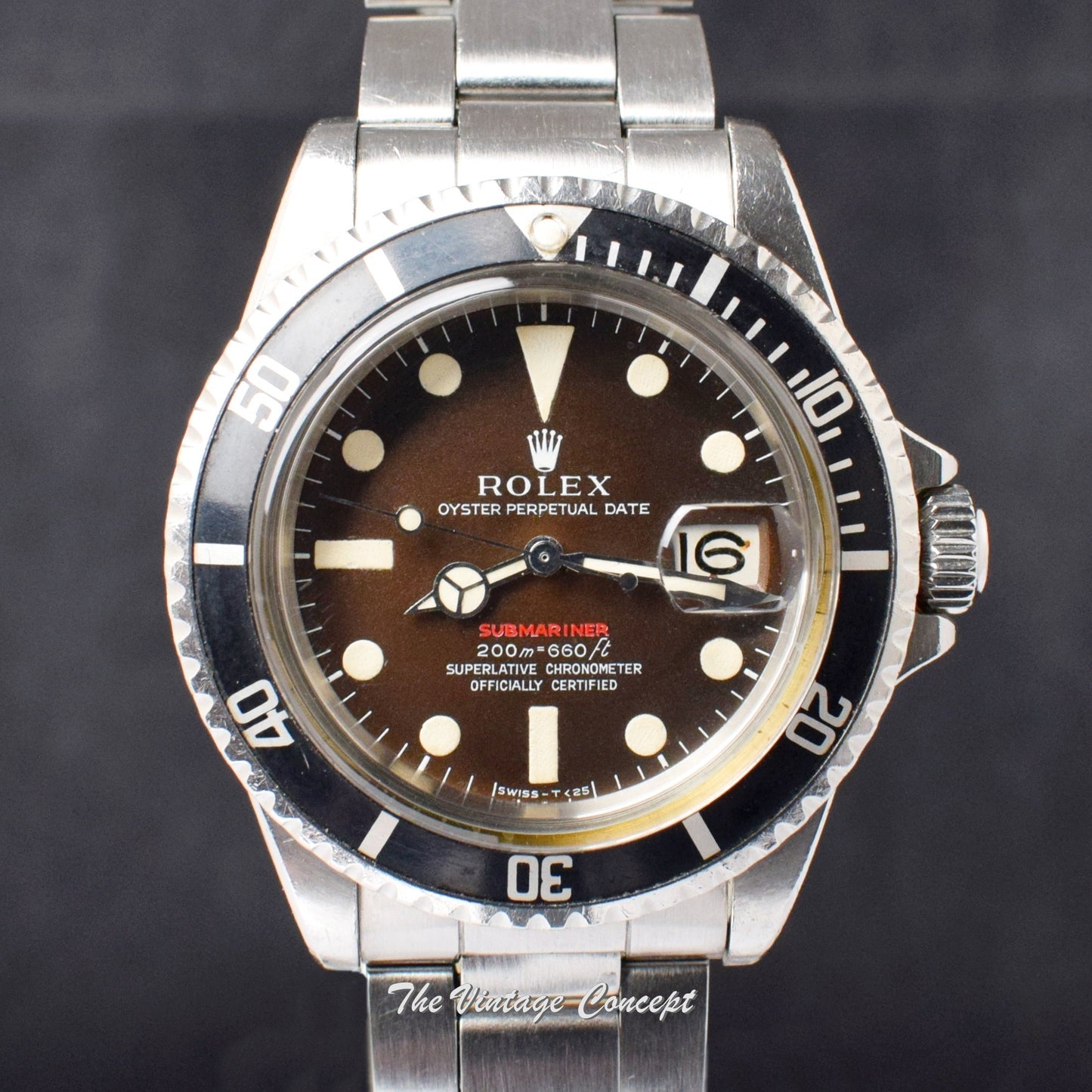 Rolex Submariner Single Red MK II Tropical Dial 1680