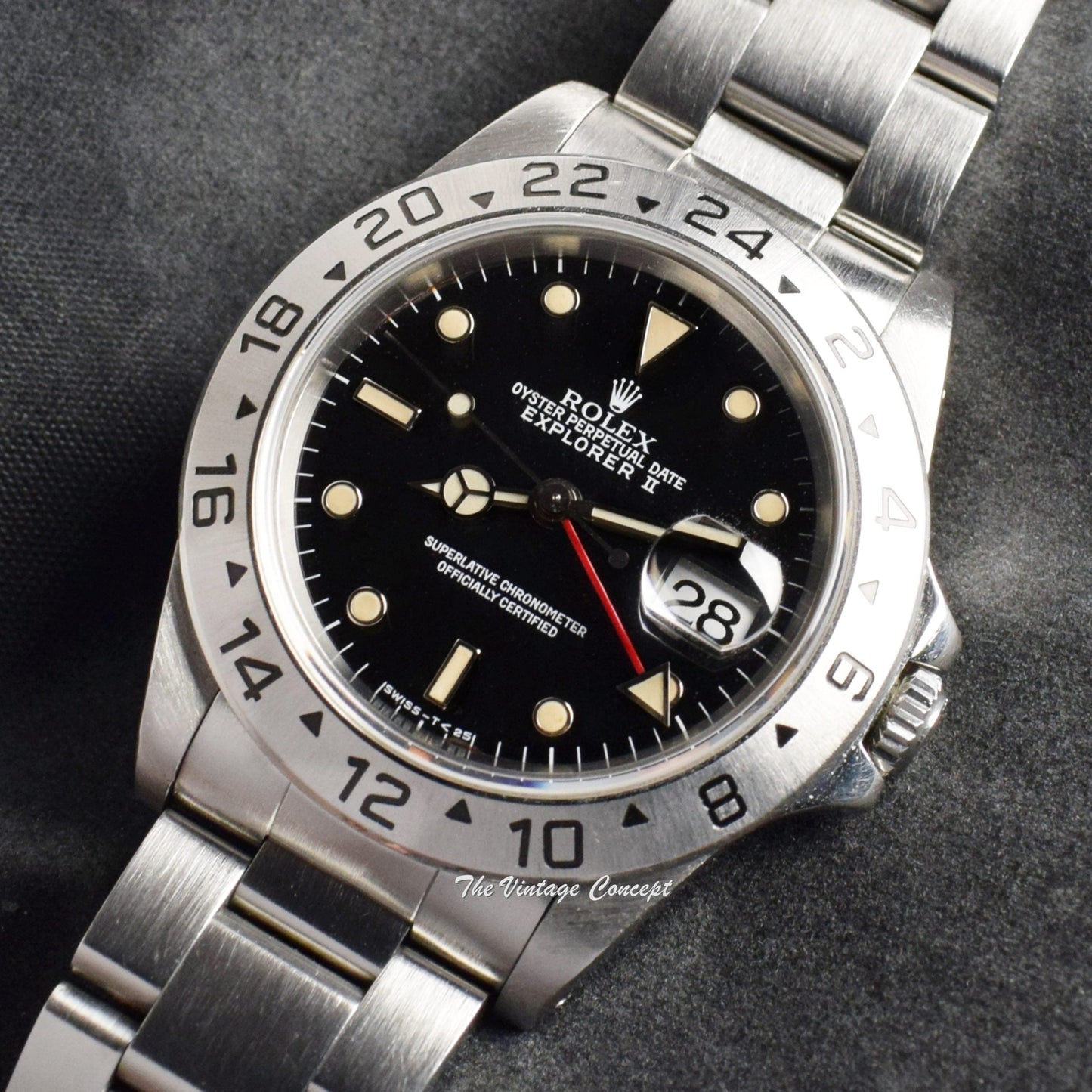 Rolex Explorer II Black Dial 16570 w/ Original Paper