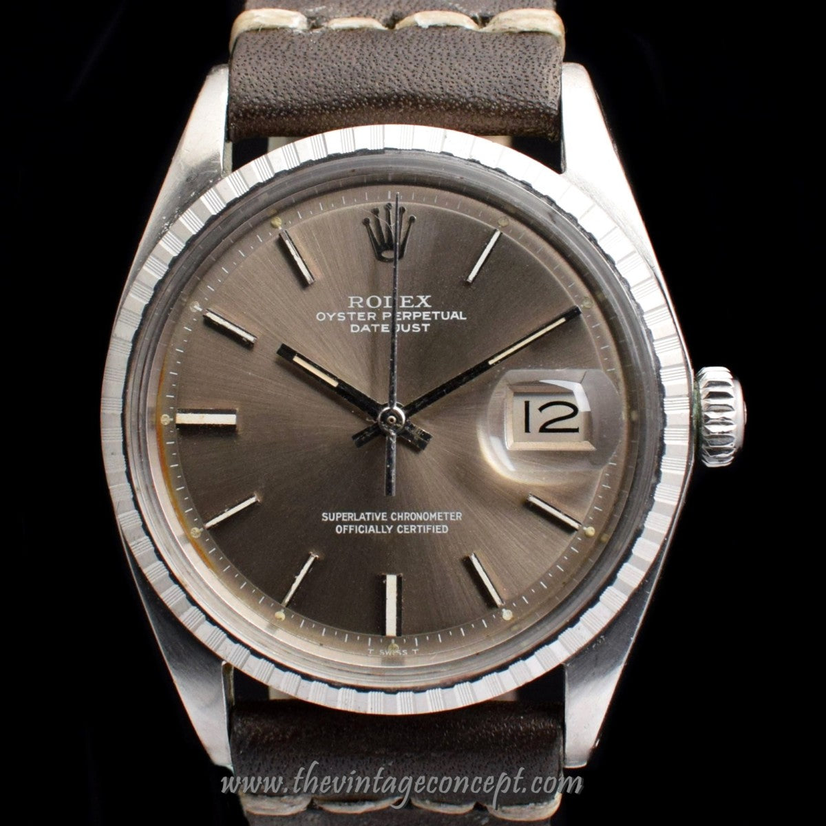 Rolex Datejust Light Grey Champagne Dial 1603  (SOLD)