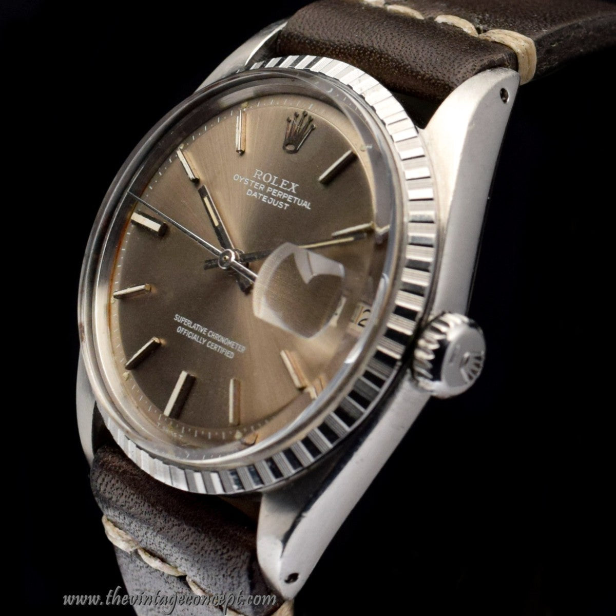 Rolex Datejust Light Grey Champagne Dial 1603  (SOLD)