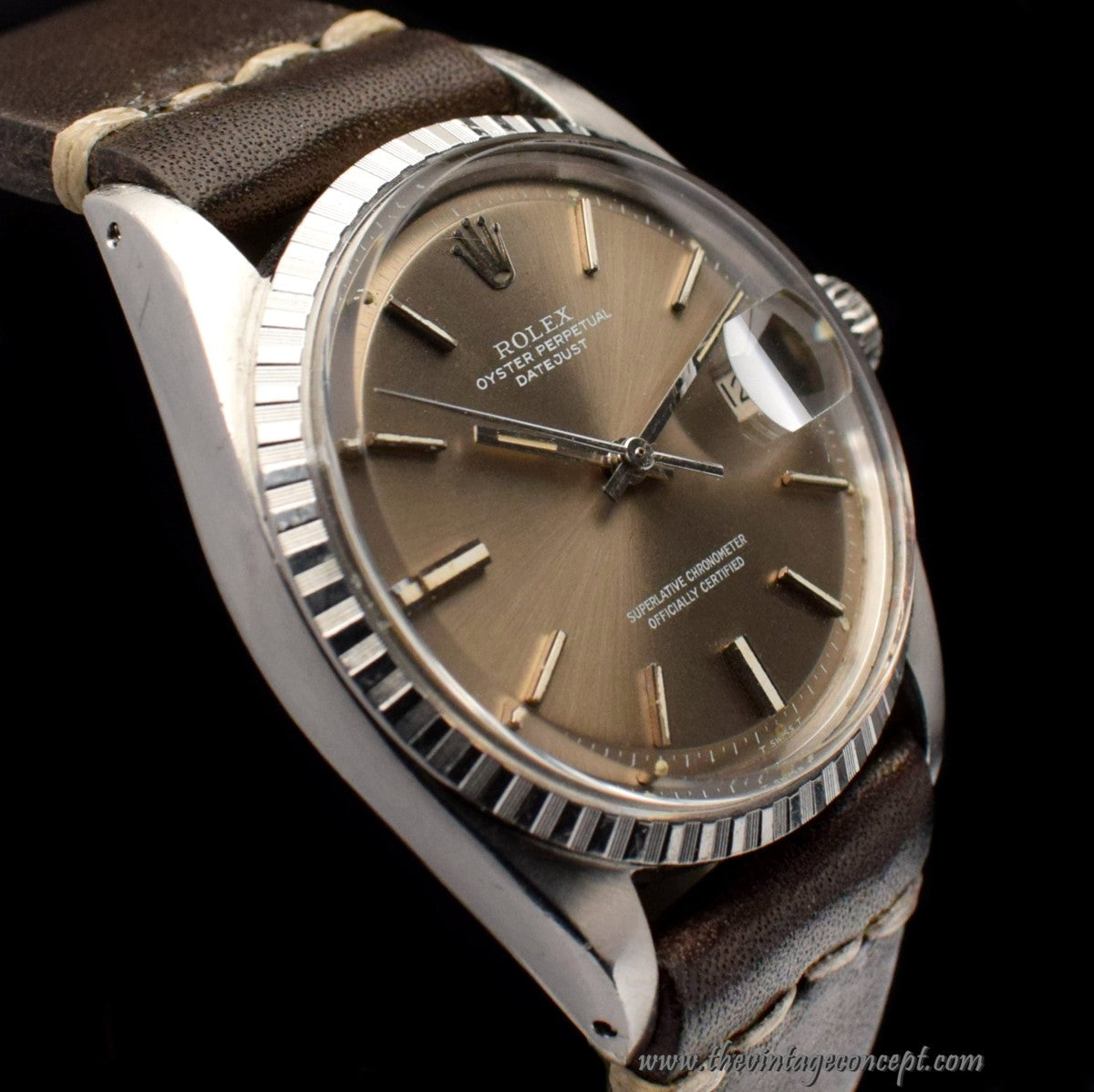 Rolex Datejust Light Grey Champagne Dial 1603  (SOLD)