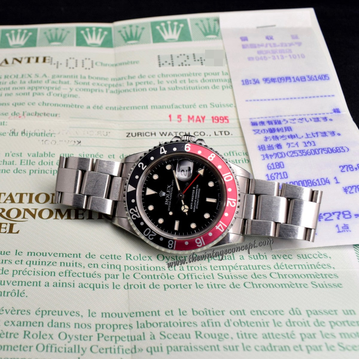 Rolex GMT-Master II Coke 16710 w/ Original Paper (SOLD)