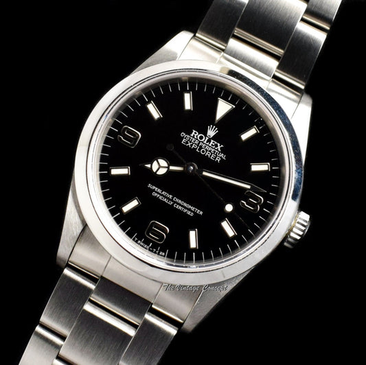 Rolex Explorer I Black Out 14270 w/ Original Paper (SOLD)