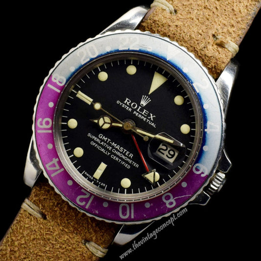 Rolex GMT-Master Matte Dial "Long E" 1675   (SOLD)