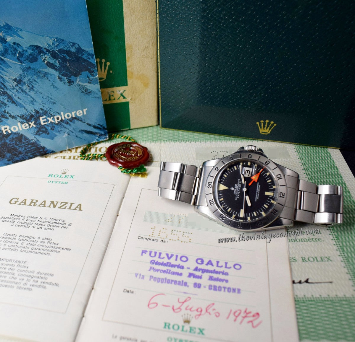 Rolex Explorer II Straight Hand MK I 1655 (Full Set) (SOLD)