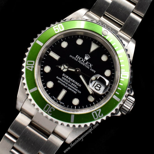 Rolex Submariner 50th Anniversary 16610LV w/ Service Card (SOLD)