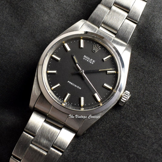 Rolex Oyster Precision Matte Black Dial 6426  (SOLD)