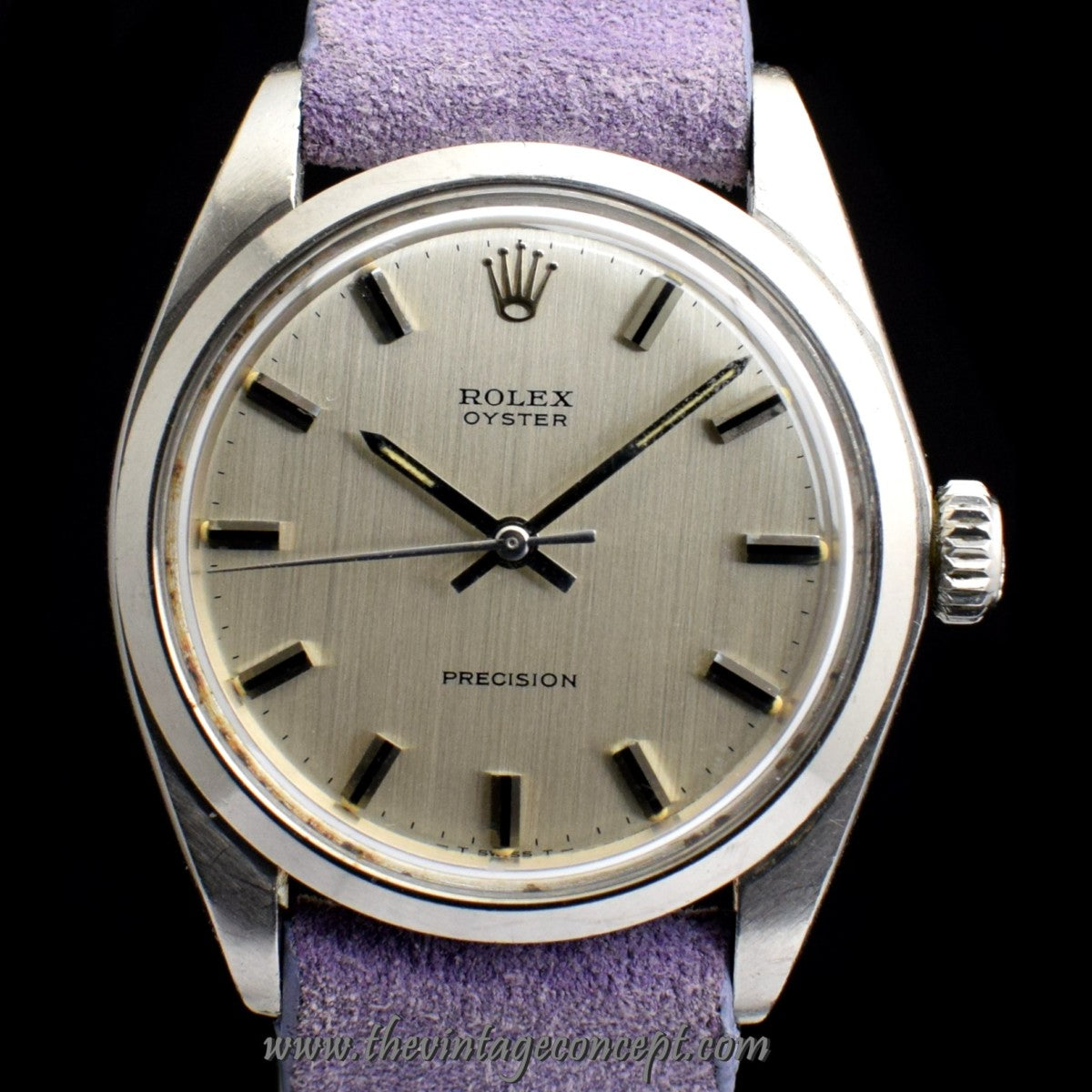 Rolex Oyster Precision Silver Vertical Linen Dial 6426 (SOLD)