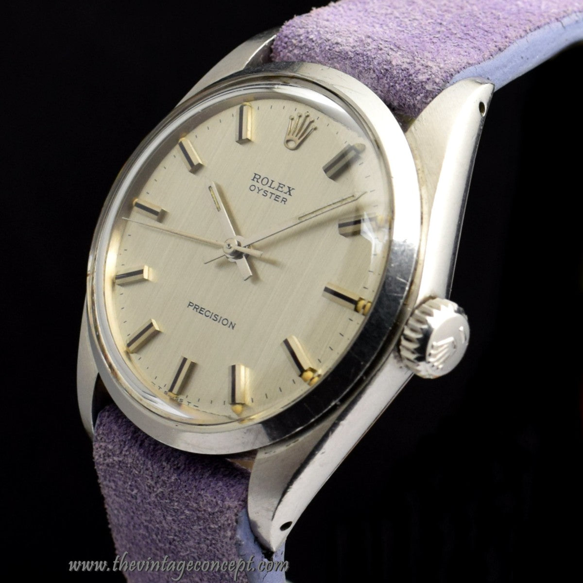 Rolex Oyster Precision Silver Vertical Linen Dial 6426 (SOLD)